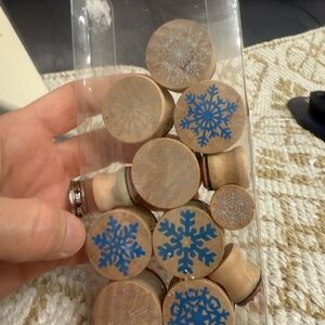 Snowflake Wooden Stamp Set